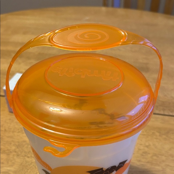 Timbits Halloween Treat Container with Orange Lid - Picture 2 of 2